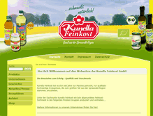 Tablet Screenshot of kunella-feinkost.com